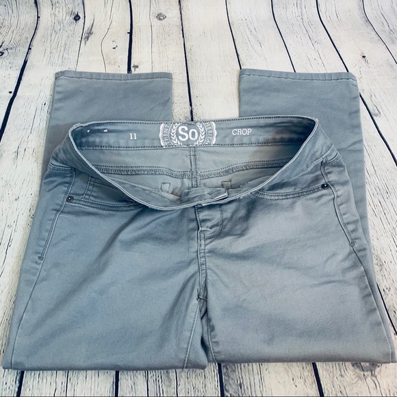 SO Denim - SO | Gray Crop Pant Size 11